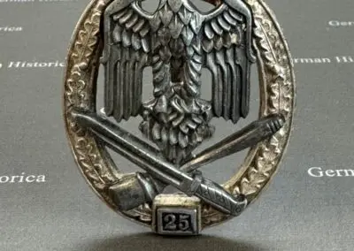 Sturmabzeichen, Einsatzzahl 25, Sturmgeschütz, Nahkampfspange Eisernes Kreuz, Ritterkreuz, Orden, ISA, 11561