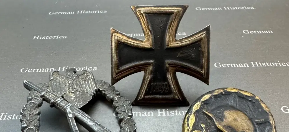 Eiswernes Kreuz, Klasse 1, Krigsgefangene , 1939, Neumünster, Etui, Flensburg Militaria, 411564