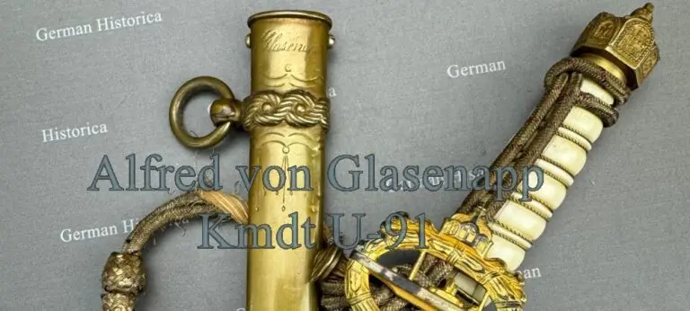 Offiziersdolch der Kaiserlichen Marine von Alfred von Glasenapp, SM U-91