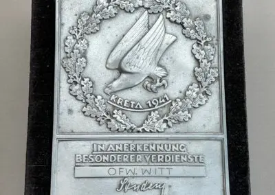 Ehrenschild des XI. Flieger-Korps – seltene Auszeichnung für Kreta-Kämpfer