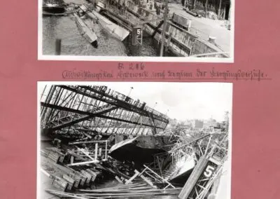 Kiel 1943, Bombenangriff, U-Boot, Germania Werft (1)