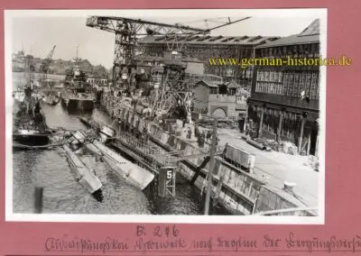 Kiel 1943, Bombenangriff, U-Boot, Germania Werft (3)