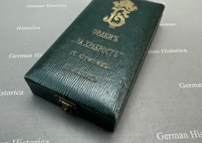 Ein bulgarischer Orden „Für Tapferkeit“ für einen Hauptmann des Infanterie-Regiments 31