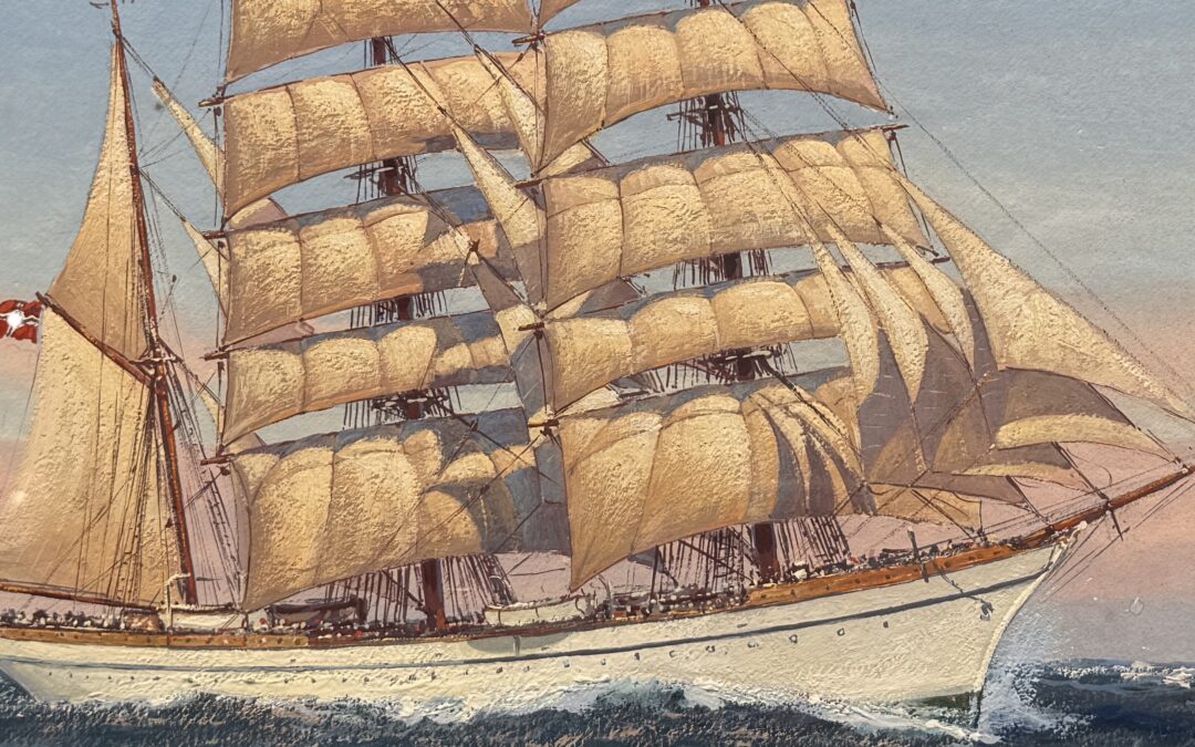 Robert Schmidt-Hamburg – Das Schulschiff „Horst Wessel“ in der Kieler Förde