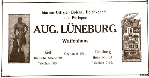 Der Werbekatalog des Uniform und Waffenhauses August Lüneburg, Kiel 