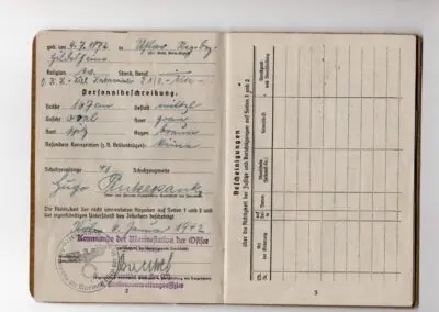 Hohnenzollern, Jerusalem, Orden, Soldbuch, Kiel (3)