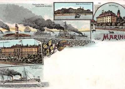 Marineschule Kiel Friedrichsort – Wappen, Mützenband und Standortgeschichte
