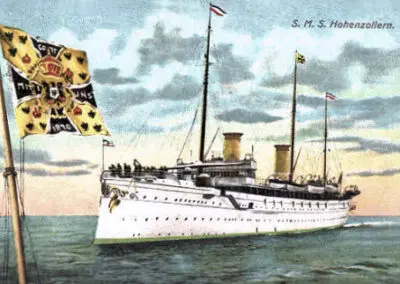 Die kaiserliche Yacht Hohenzollern: Ein rätselhaftes Tuch und seine Geschichte