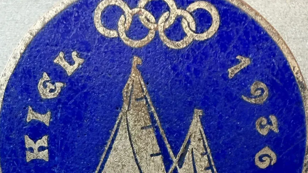 Olympia 1936 in Kiel – Abzeichen von M. Hansen Kiel