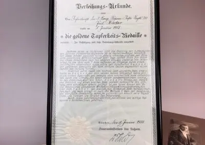 Träger der Goldenen Bayerischen Tapferkeitsmedaille - Gefreiter Paul Hacker 