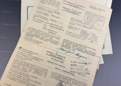 Urkunden-Nachlass eines Oberleutnants der 2./gem. Flak-Abt. 537 (v) – Operation Grenade, Neuss und Ruhrkessel 1945