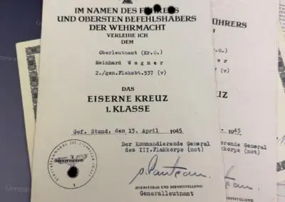 Urkunden-Nachlass eines Oberleutnants der 2./gem. Flak-Abt. 537 (v) – Operation Grenade, Neuss und Ruhrkessel 1945